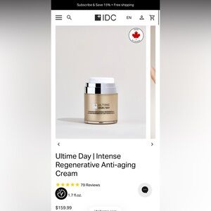 IDC Ultime Jour/Day Intense Regenerative Cream